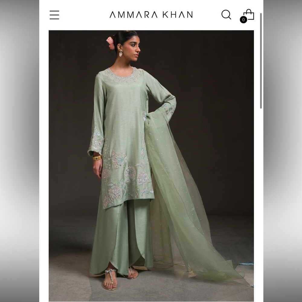 Ammara Khan Mint Green Elegance (D-06)
